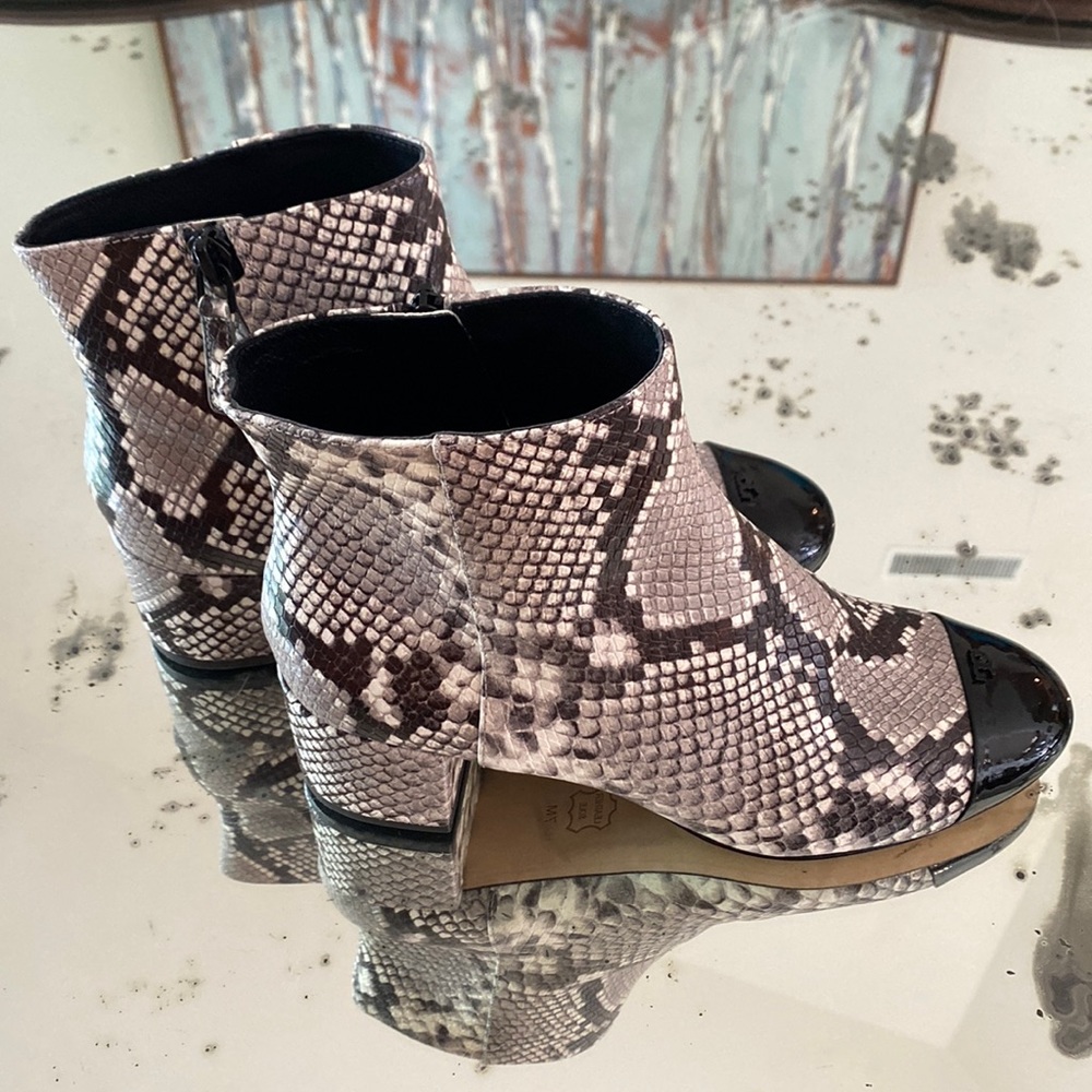 Tory Burch Snake Skin Booties
